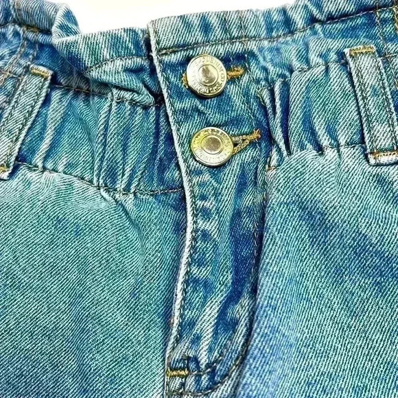 SWS Denim Paper Bag Jean Shorts Size 0  Western Farm Country Cottage Lake Summer - Picture 3 of 7